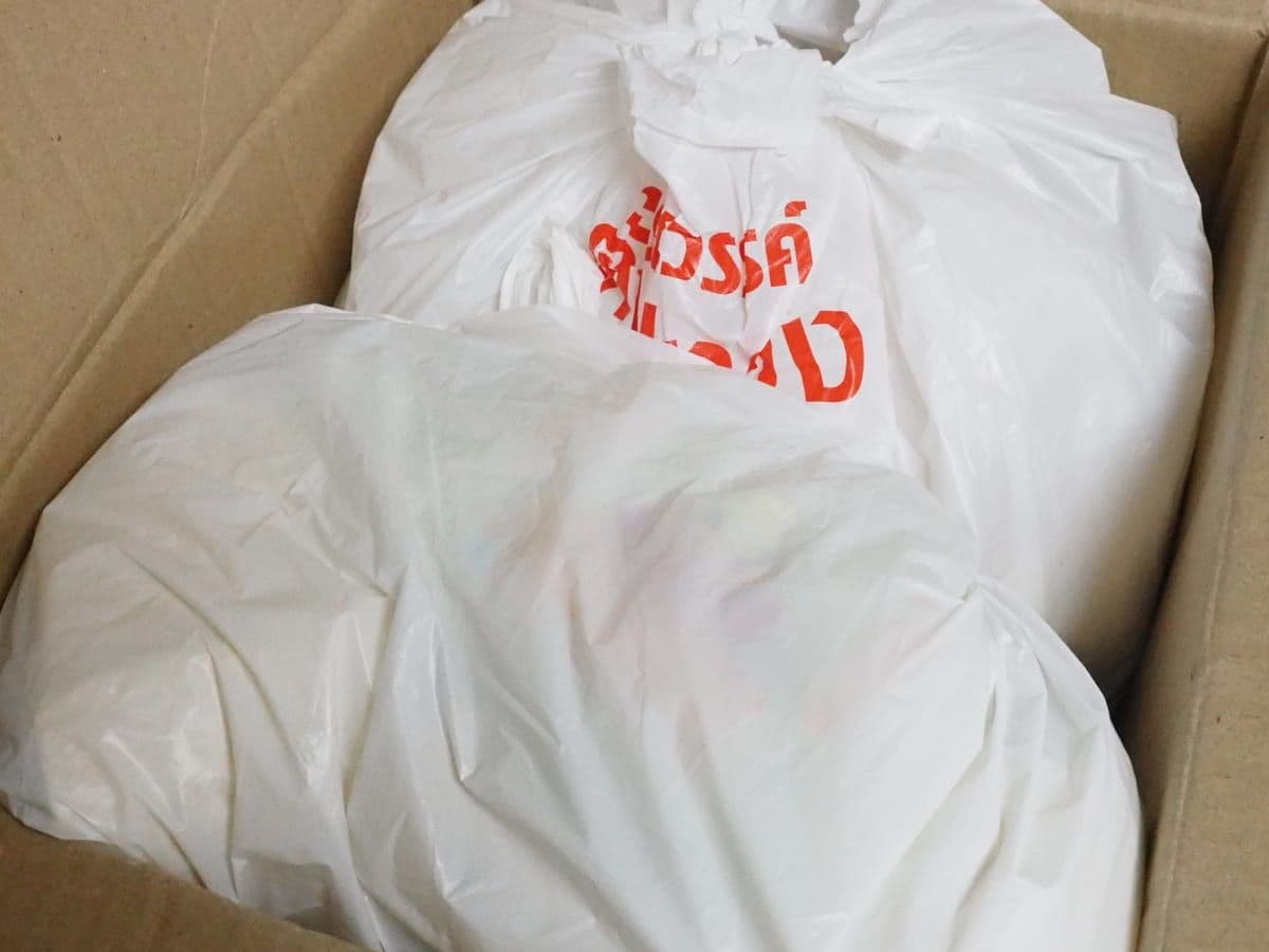 ถุงบะหมี่ตั้งเปงฮงบรรจุลงกล่องขนส่ง
