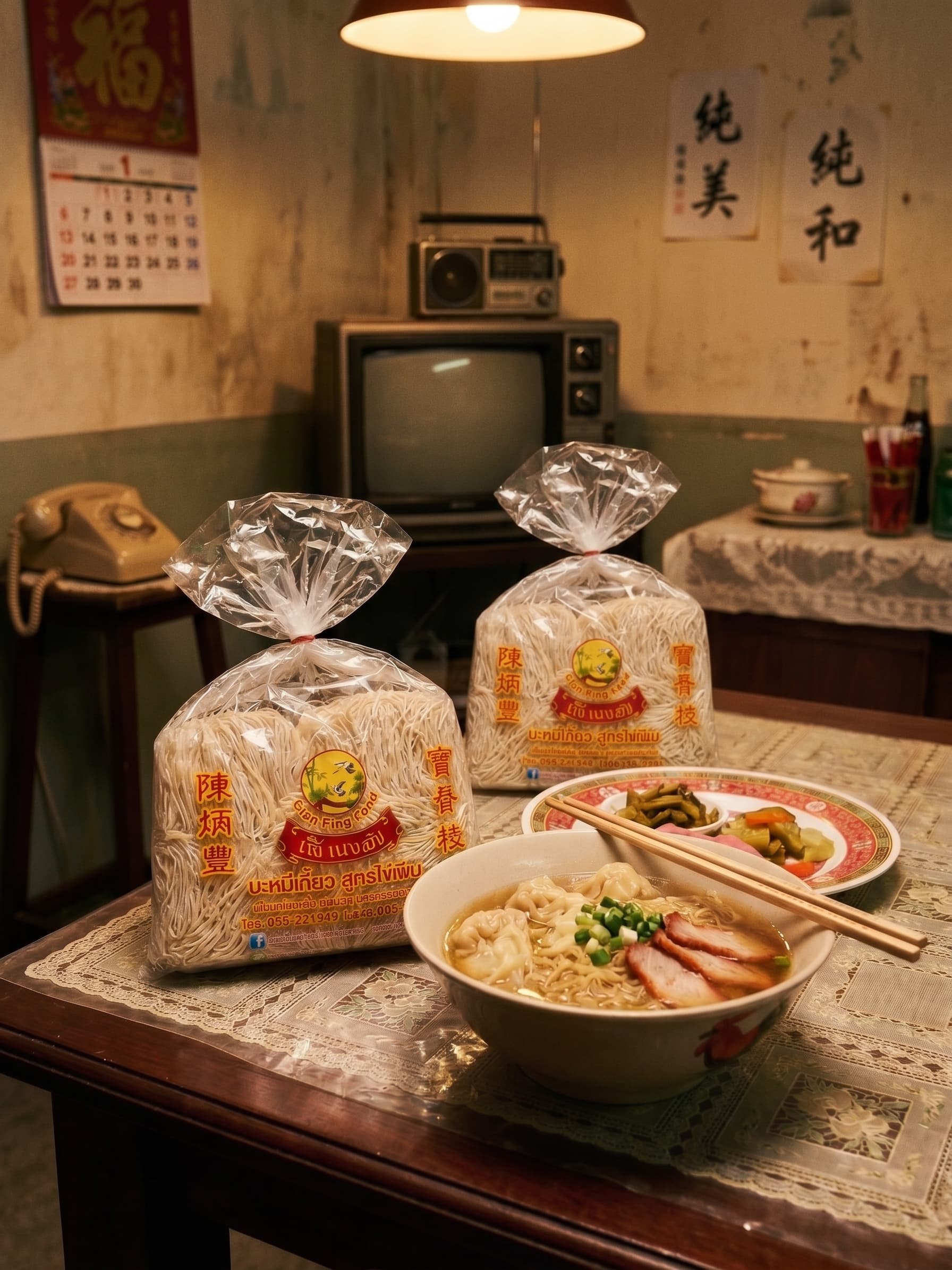 เส้นบะหมี่ตั้งเปงฮง เกรดไข่ล้วน น้ำหนัก 1000 กรัม 249 บาท ค่าจัดส่งฟรี จากโรงงานตั้งเปงฮง